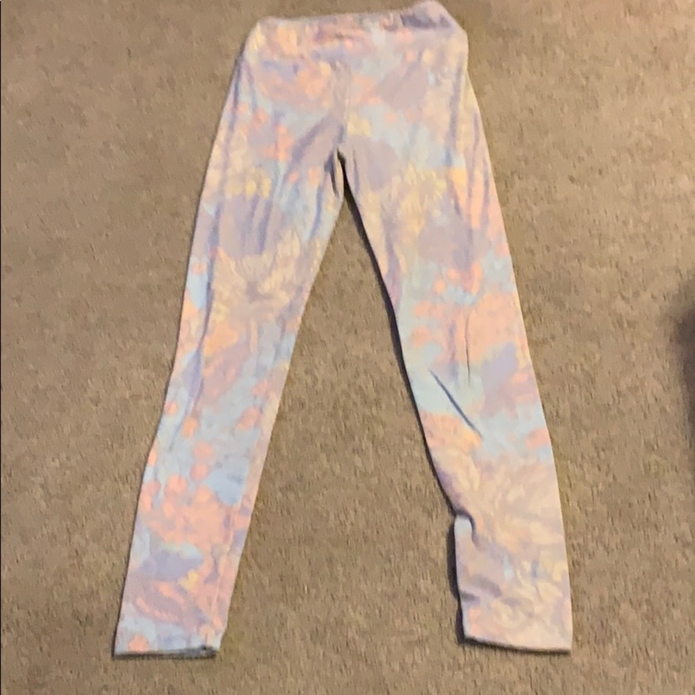 Pastel floral lularoe leggings